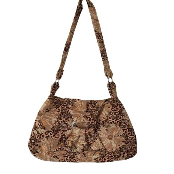 Dana Herbert New Handcrafted Cottagecore Floral Tapestry Shoulder Bag Boho Chic - Picture 5 of 13